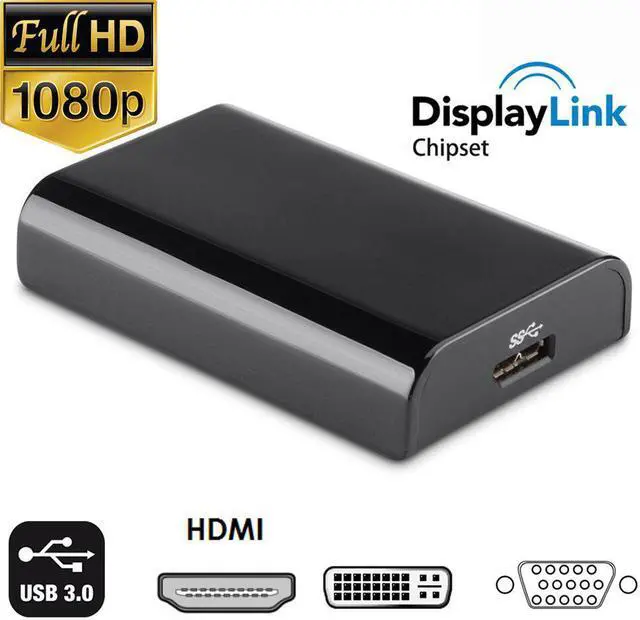 Main image of 1080P USB 3.0 to HDMI converter USB 3.0 to HDMI DVI VGA graphics video adapter for windows 10/8/macbook air pro