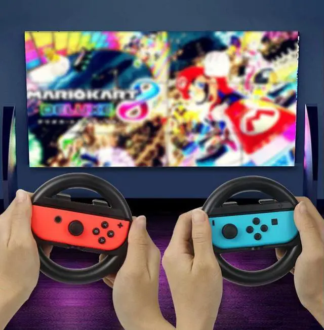 Alt view image 5 of 5 - Joycon Game Steering Racing Handle Steer Wheel Holder for Nintend Switch NS Joy-Con Controller Hand Grip Stand Support Accessory