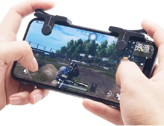 Alt view image 4 of 5 - 2PCS L1 R1 Gaming Trigger Smart Phone Games Shooter Controller Fire Button Handle For Rules Of Survival/Knives Out