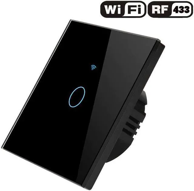 Alt view image 5 of 5 - Smart touch switch WIFI network Smart life APP control Support Alexa Google Assistant voice control 1\2\3gang EU standard switch