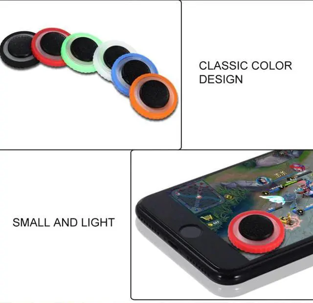 Alt view image 4 of 5 - Game Joystick Mobile Phone Game Rocker For IPhone Android Tablet Anti-sweat Button Suction Cup For PUBG Controller Gamepad
