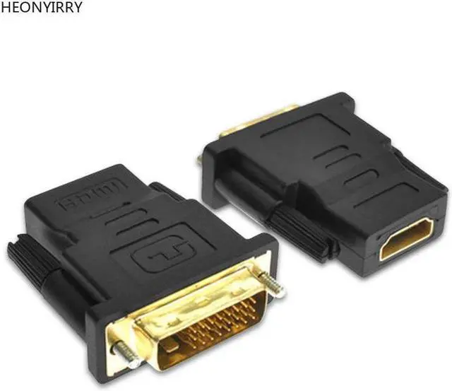 Alt view image 3 of 5 - Female to DVI D 24+1 Pin Male Adapter Converter DVI Cable Switch for PC for HDTV PS3 Projector LCD TV Box TV