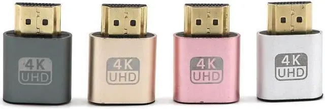 Alt view image 4 of 5 - E VGA Virtual Display Adapter HDMI 1.4 DDC EDID Dummy Plug Display Emulator Dropship