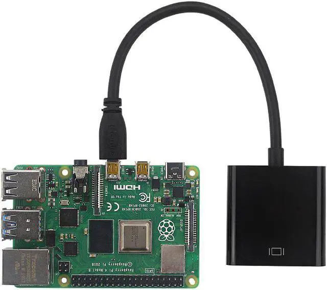 Alt view image 5 of 5 - to VGA Cable Adapter Converter with Audio Cable  USB Cable for PC XBOX PS 3/4 HDTV Raspberry Pi 4 Model B 4B