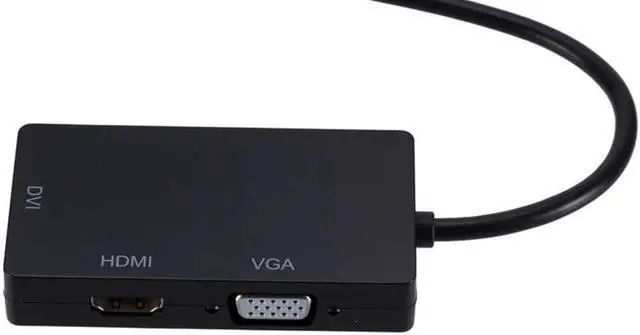 Alt view image 3 of 5 - DP Male To DVI  VGA Audio Female Adapter Aux Cable Converter for MacBook Pro/air Computer Projector TV Monitor