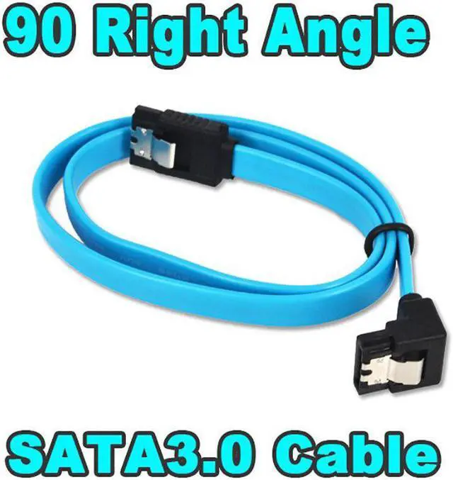 Alt view image 2 of 5 - Speed 40CM Straight 90 Right Angle SATA 3.0 Cable 6GB/s SATA III Cable Flat Data Cord for HDD SSD
