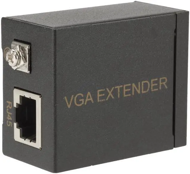 Alt view image 3 of 5 - Cable RJ45 To VGA Extender 60 Meters VGA To  Signal Amplifier Cable Transmitter Ethernet Wall Plate Adapters