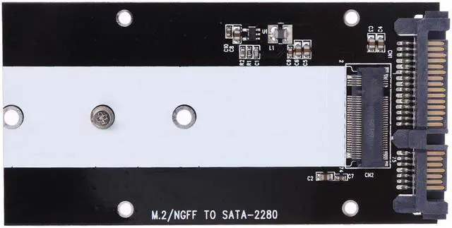 Alt view image 2 of 5 - B Key M.2 NGFF SSD to SATA 2.5" Converter Adapter Card for Windows Vista Linux Mac 10 OS for SSD type 2230 2242 2260 2280