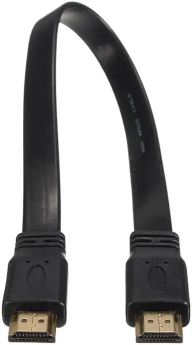 Alt view image 2 of 4 - HDMI Male to Male Plug Flat Cable Cord Full HD for o Video HDTV TV PS3
