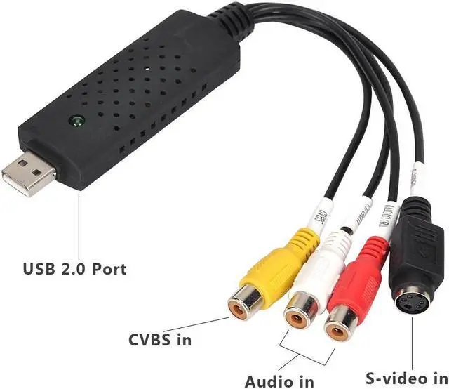 Alt view image 2 of 6 - USB 2.0 Easy Cap Video TV DVD VHS DVR Capture Card Easier Cap USB Video Capture Device Support Win10 Capture Card