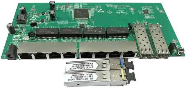 Alt view image 4 of 5 - shipping 8-Port Gigabit Reverse Poe managed ethernet Switch with 2 SFP slots with VLAN