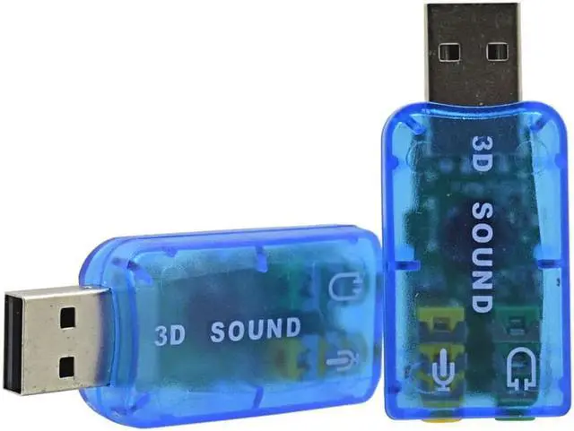 Alt view image 5 of 5 - External Sound Card Adapter 5.1 Channel USB To 3D Audio Channel Sound Professional Microphone 3.5mm Interface