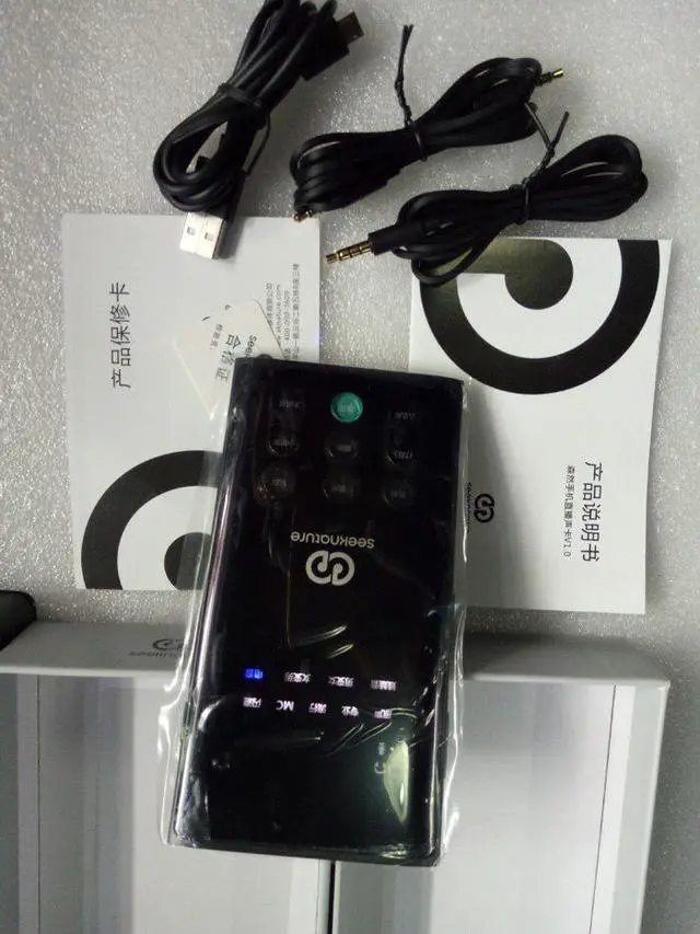 Alt view image 2 of 5 - Seeknature Broadcast II second generation of mobile phone live sound card Andrews For Mobile Phone song K live Ma