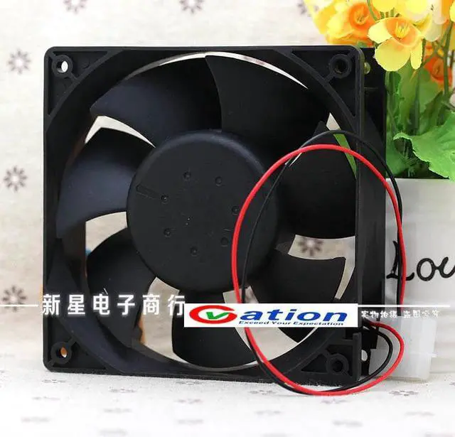 Alt view image 2 of 3 - Case CPU Cooler Fan For AFB1212SHE 12038 12cm 1.6A 12v 2pin PWM 40cm long line of fan for Delta 120*120*38mm Cooling