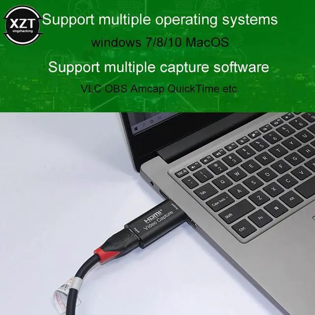 Alt view image 2 of 5 - 3.0  Video Capture Card TV Video Card Grabber Record 1080p 60fps for PS4 Game Camcorder Camera Recording Live Streaming