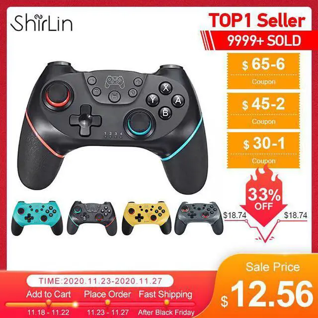 Main image of 2020 Bluetooth Pro Gamepad for N-Switch NS-Switch NS Switch Console Wireless Gamepad Video Game USB Joystick Controller Control