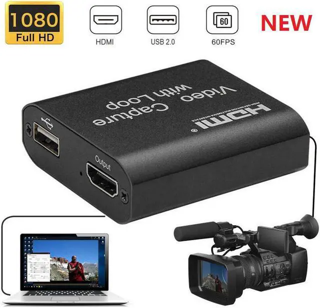 Main image of Card Capture   Capture Card Streaming VHS Board Capture USB 2.0 Cards Grabber Recorder Box fr PS4 Game DVD Camera