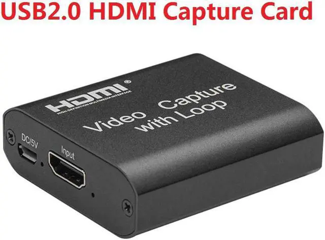 Main image of 1080P 4K HDMI Capture Card USB 2.0 Digtal Video Recorder Box Donglefor Game Live Streaming Broadcast Support Local Loop