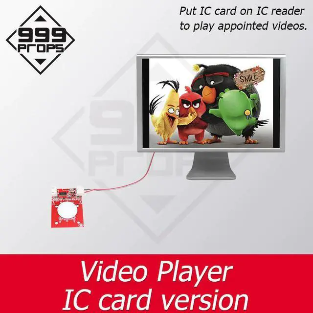 Main image of escape room devices video player IC card trigger video playing put IC card on reader to play video escape room mechanism