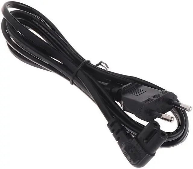 Alt view image 3 of 5 - Cable Lead for TV Printers Cameras PS4 PS3 1m/2m/3m/5m EU 2-prong to Figure 8 C7 Right Angled EU Euro AC Power