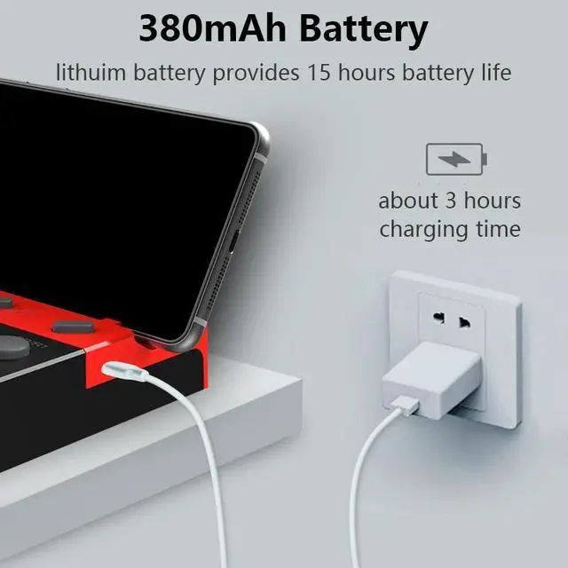 Alt view image 4 of 5 - Mini Retro Arcade Game Controller Bluetooth 4.0 Wireless Joystick Gamepad for IOS Android Phone Tablet iPad Smart TV