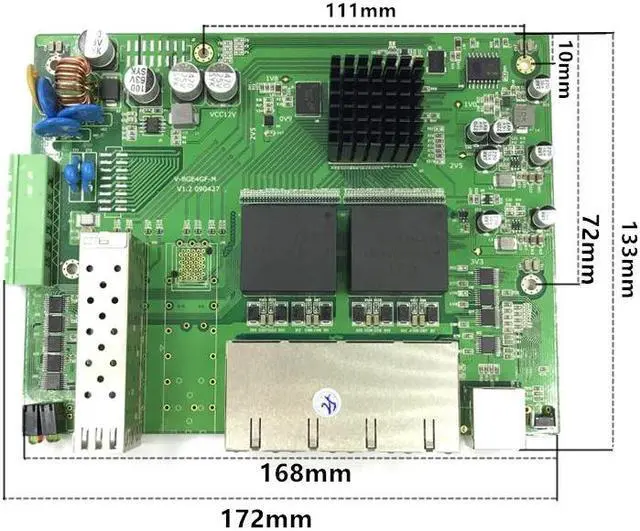 Alt view image 2 of 5 - industrial grade management POE switch 10/100/1000M industrial grade switch network rack network switch poe switch