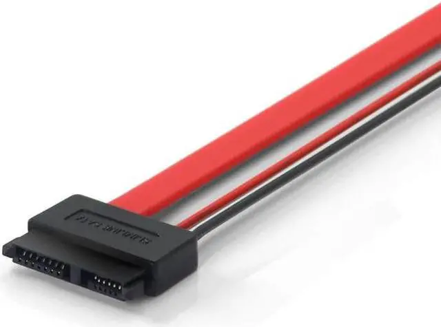 Alt view image 5 of 5 - 30cm Slimline SATA Cables SATA Power Cable to Molex Slim SATA 13 pin(7P+6P) to 7pin + Power cable1FT/12INCH