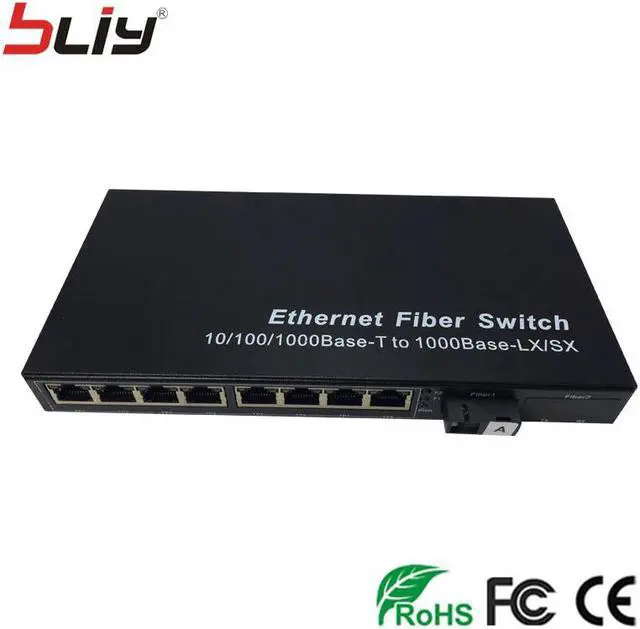 Alt view image 2 of 5 - shenzhen 1000M fiber switch 8 port 20KM ftth olt mikrotik MEDIA CONVERTER ethernet switch gigabit switch network switch