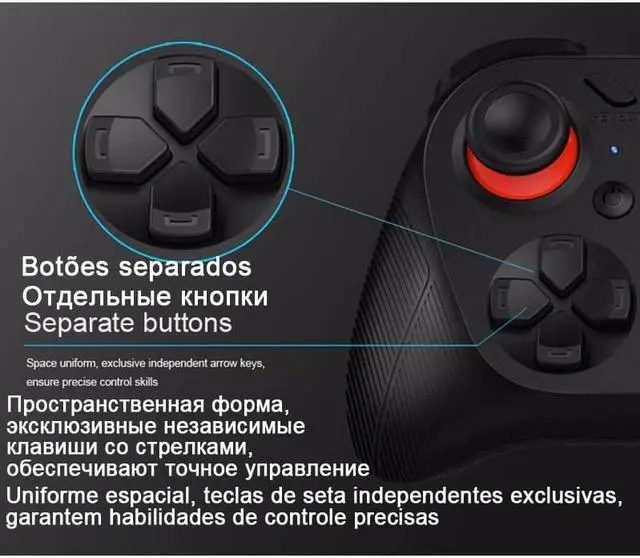 Alt view image 4 of 5 - 050 Bluetooth Gamepad Game Pad Controller Mobile Trigger Joystick For iPhone Android Phone PC Smart TV Box Joypad Control