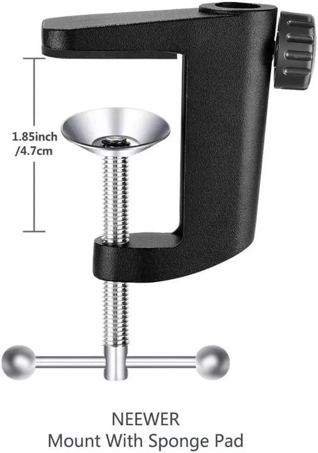 Alt view image 5 of 5 - USB Microphone for Windows and Mac with Stand, Shock Mount, Pop Filter,Kit for Broadcasting and Sound Recording (Black)