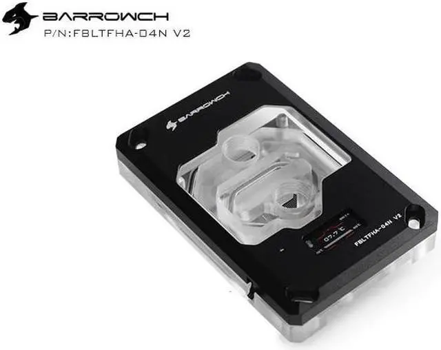 Alt view image 4 of 5 - ch FBLTFHA-04N-V2, For RyzenAMD/AM4/AM3 CPU Water Blocks, Digital Display Temperature Microwaterway Block With Controller