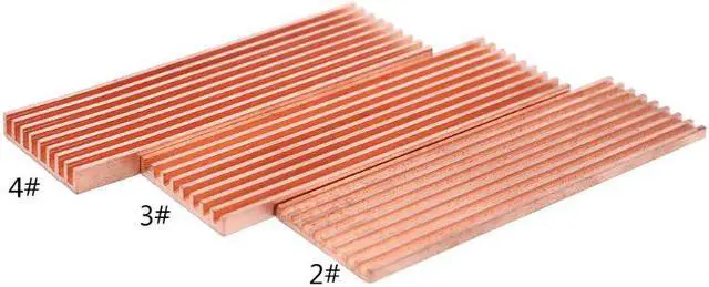 Main image of Copper Heatsink Cooler Heat Sink Thermal Conductive Adhesive for M.2 2280 PCI-E NVME SSD 2/3/4mm