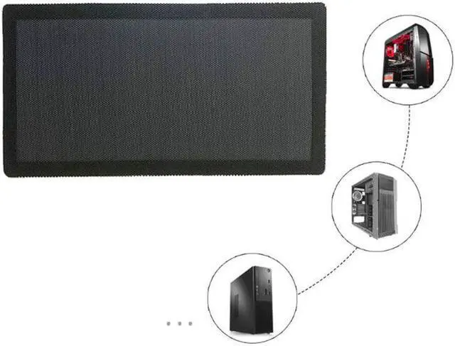 Alt view image 2 of 5 - 14x28mm/12x36mm PC Chassis Cooling Dust Filter Magnetic PVC Net Guard Fan Cover Dustproof Computer Mesh