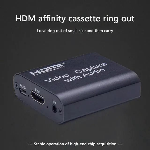 Alt view image 4 of 5 - 4K 1080P Video Capture  to  Video Capture Card for PS4 Game Streaming Live Stream Broadcast with Audio MIC input