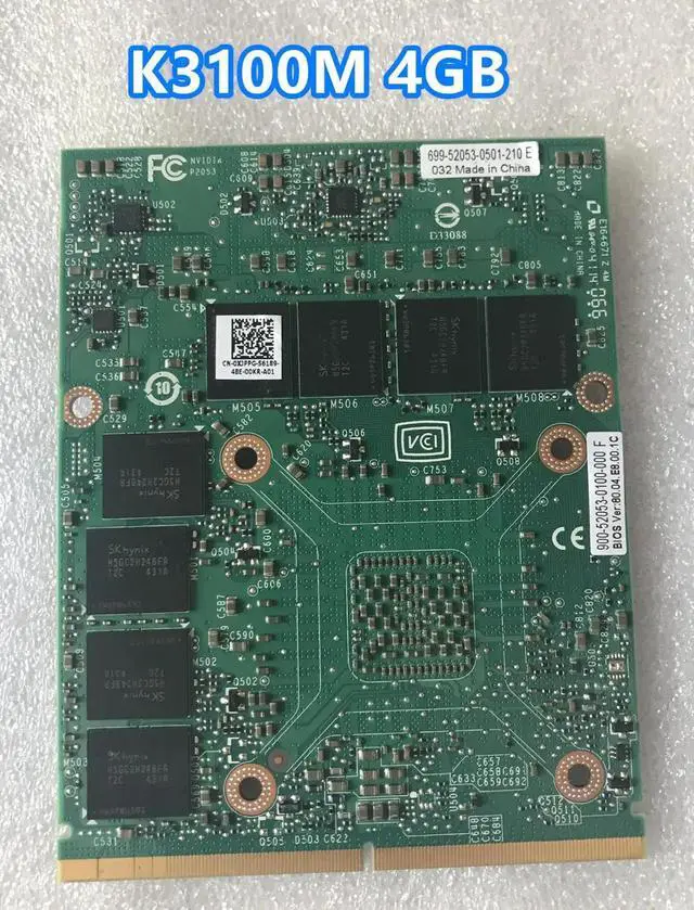 Alt view image 2 of 2 - New K3100M K 3100M 4GB N15E-Q1-A2 Display Graphic Video Card VGA for  M6700 M6800 M6600  8740W 8760W Test 100%
