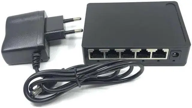 Alt view image 4 of 5 - factory Outlet Brand 5 Port Gigabit Ethernet Switch cheapest network switches 10/100/1000mbps US EU plug switch lan combo