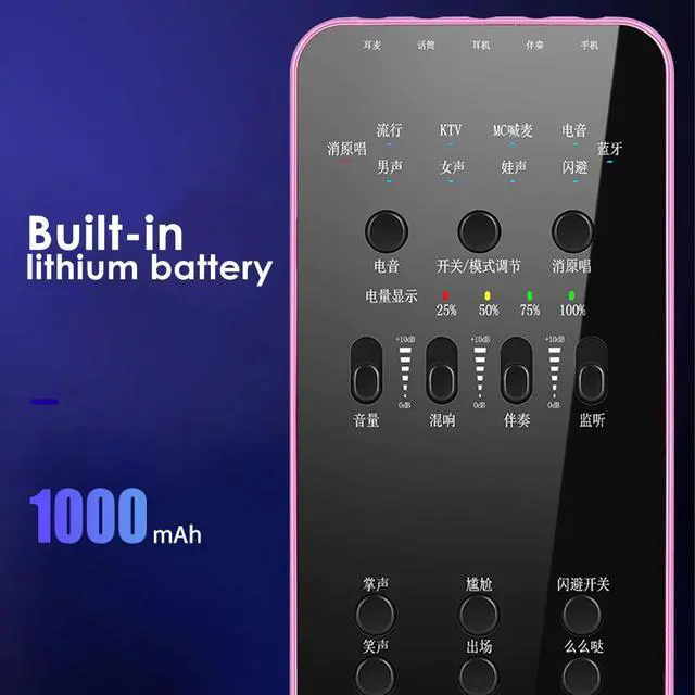 Alt view image 2 of 5 - External Audio Headset Microphone Webcast Live Sound Card electric sound Broadcast for Phone Computer PC