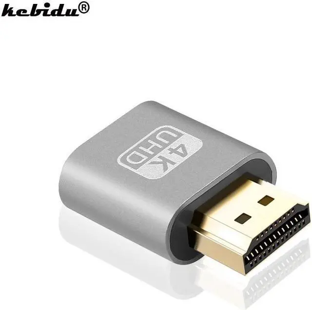 Main image of HDMI 1.4 DDC EDID Dummy Plug VGA Adapter Virtual Display Adapter Headless Ghost Display Emulator Video card Lock plate