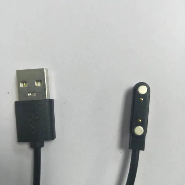 Alt view image 4 of 5 - 2-pin 2pin 7.62mm Smart Watch Cable Wristbands Magnet Charging Line Cable 2 pin Magnetic Suction Charge Emergency Backup Charger