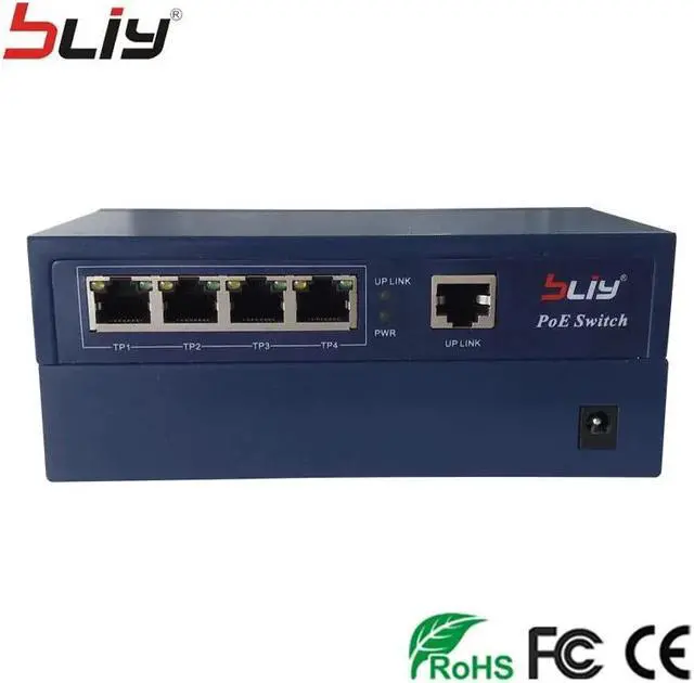 Alt view image 3 of 5 - 100Mbps 5 Port 48v POE Switch Outdoor 4 RJ45 Port 1 Uplink Oem Smart Pover Over Ethernet Network Poe Module fiber Switch