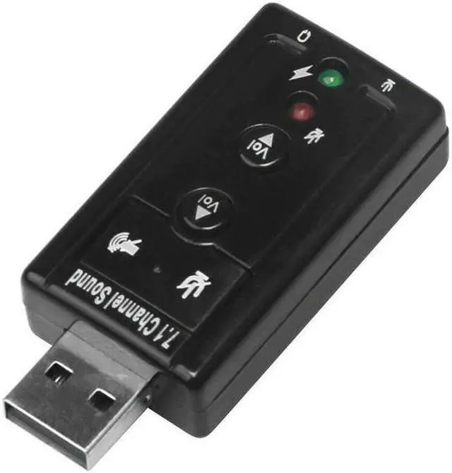 Alt view image 5 of 5 - Channel Sound Adapter  USB to Jack 3.5mm Headphone Audio Adapter External Stereo Card Audio USB Device for Desktop