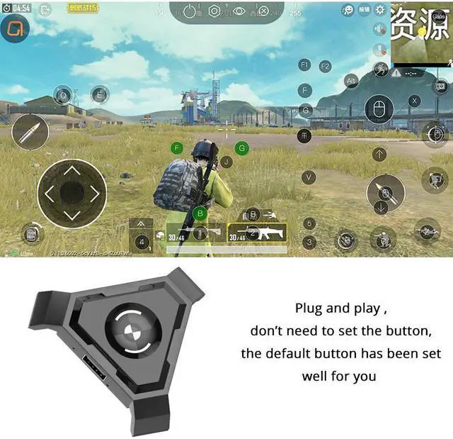 Alt view image 3 of 5 - PUBG Mobile Gamepad Controller Gaming Keyboard Mouse Converter For Android Phone to PC Bluetooth Adapter Plug and Play