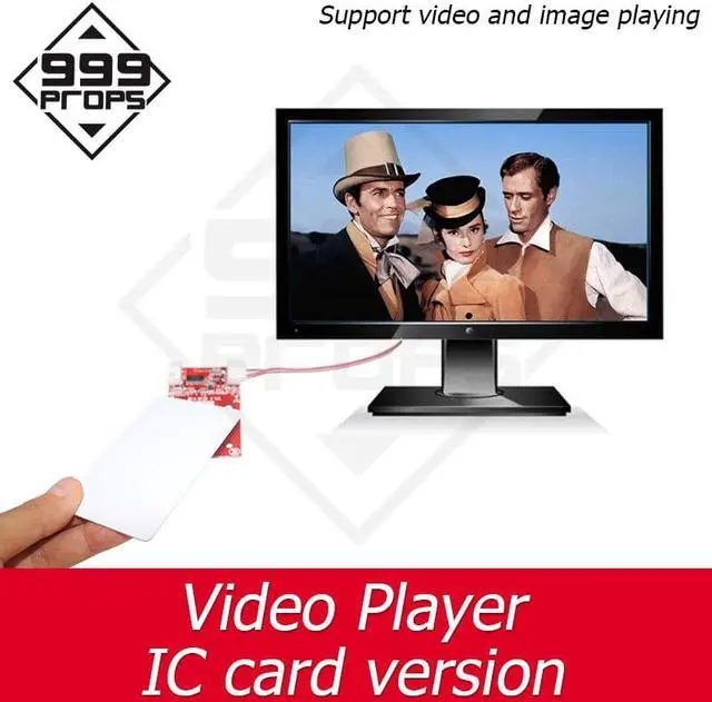 Alt view image 2 of 5 - escape room devices video player IC card trigger video playing put IC card on reader to play video escape room mechanism