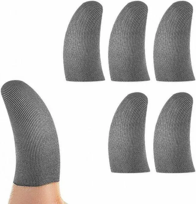 Main image of 5PCS Breathable Game Controller Finger Cover Sweat Proof Gaming Finger Gloves Non-Scratch Sleeve For Pubg Mobile Phone Gaming