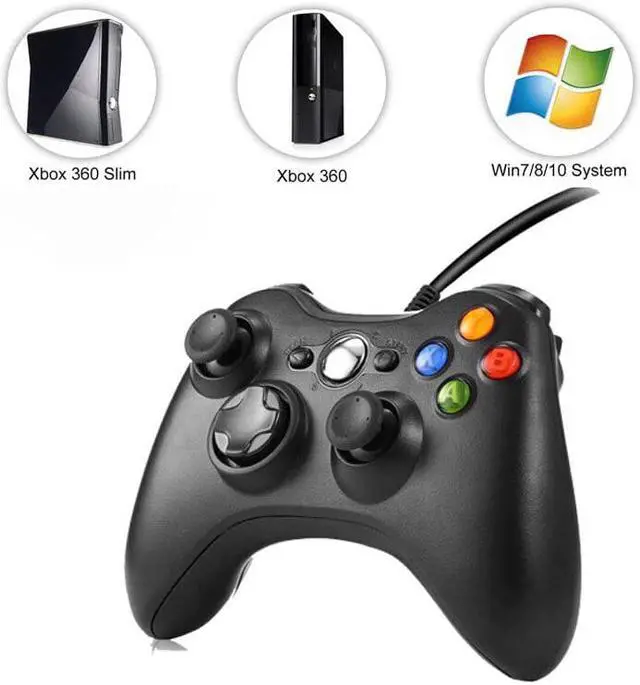Alt view image 3 of 5 - 5 Color Wired USB Game Controller Gamepad Game Joystick Joypad for Microsoft Xbox 360 & Windows PC