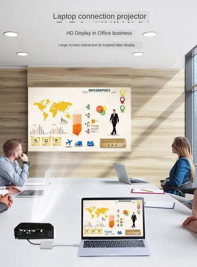 Alt view image 3 of 5 - C Hub USB C Docking Station  C to HDMI USB3.1 VGA PD Adapter for MacBook    c converter 3 in 1