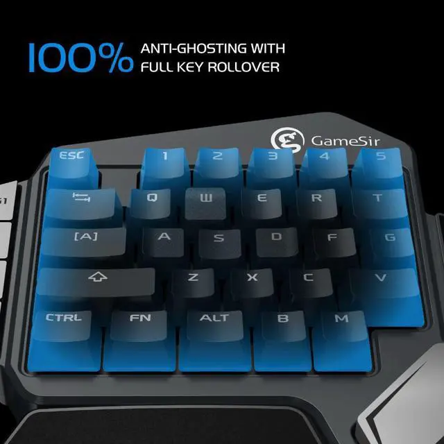 Alt view image 5 of 5 - Z1 Game Keyboard Mechanical Keypad with Programmable Keys for Android Mobile Phone / Windows PC