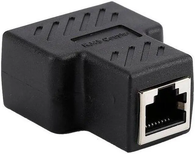 Alt view image 5 of 5 - 1 To 2 Ways LAN Ethernet Network Cable RJ45 Female Splitter Connector Adapter for Laptop Docking Stations Sata To Usb