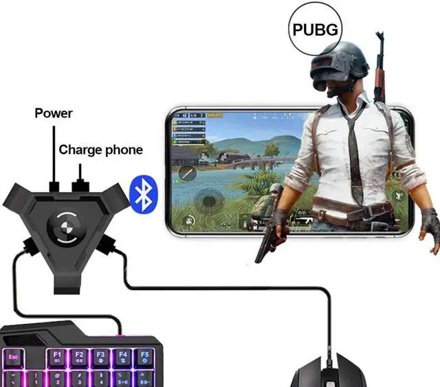 Main image of Mobile Bluetooth 4.1 Android Controller Mobile Controller Gaming Keyboard Mouse Converter For IOS for iPad