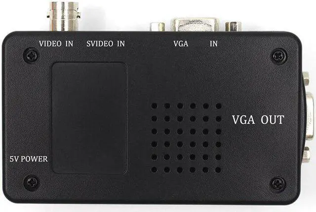 Alt view image 3 of 5 - BNC to VGA Video Converter Composite S-video Input to PC VGA Out Adapter Digital Switch Box For PC MACTV Camera DVD DVR